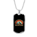 Stainless Steel or 18k Gold Dog Tag Necklace O933990