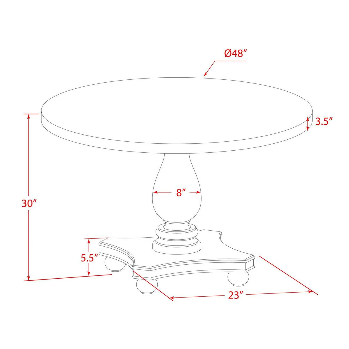 7-Piece Wood Dining Set F973361