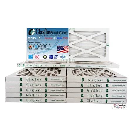13x25x1 MERV 10 Furnace Air Filter, Qty: 12 G732