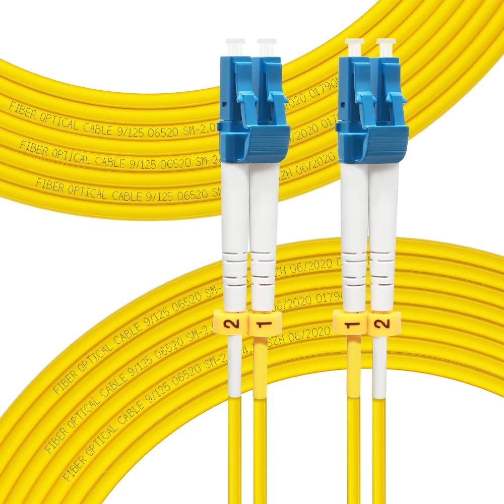 Fiber Patch Cable LC to LC OS2 Single Mode Duplex 9/125um LSZH 125Meter M62055