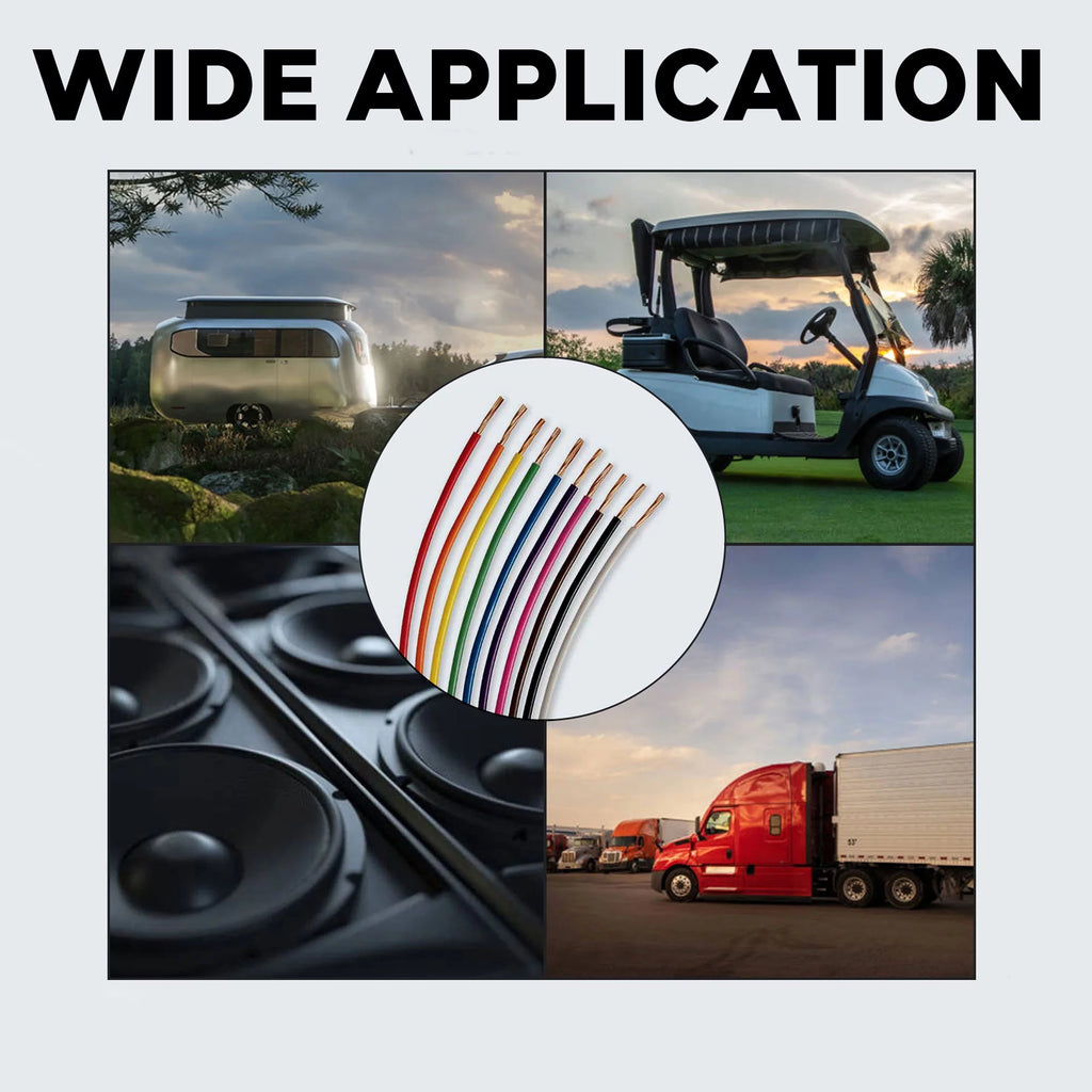 14 Gauge Automotive Primary Wire 8 Color Bundle Set J7865