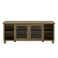 58x22 Wide TV Stand Media Cabinet with Glass Doors H110114