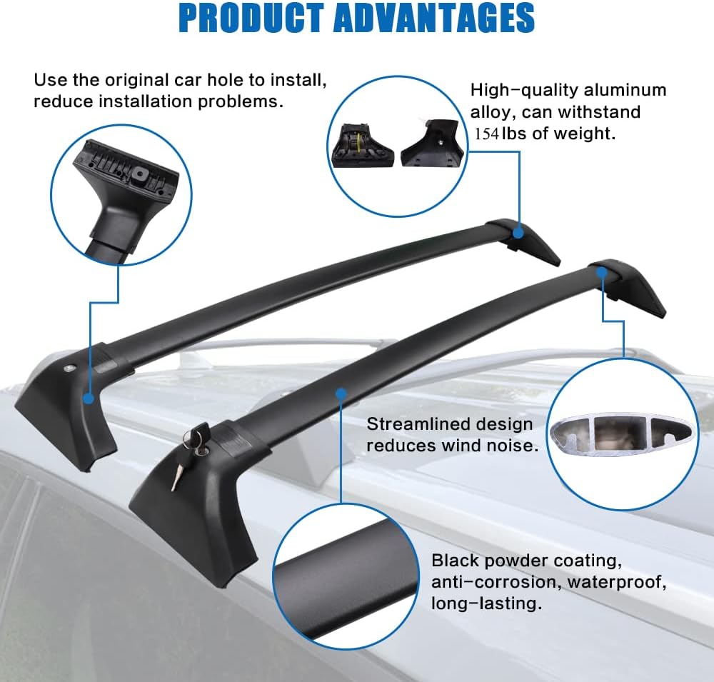 Lockable Heavy Duty Cross Bar Roof Rack Cargo Bar G55425