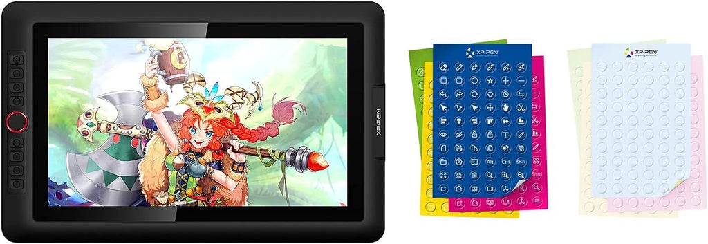 15.6 Pro Drawing Tablet with Screen 120% sRGB 8192 Levels Tilt Function Battery-Free Stylus B257