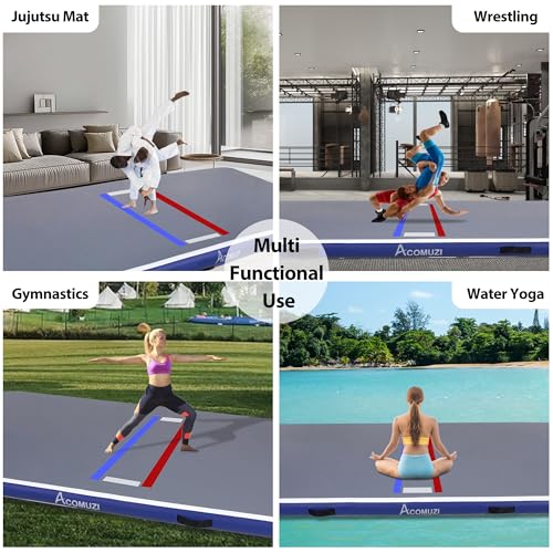 Gray Inflatable Wrestling Mat 10FT/5FT U29805