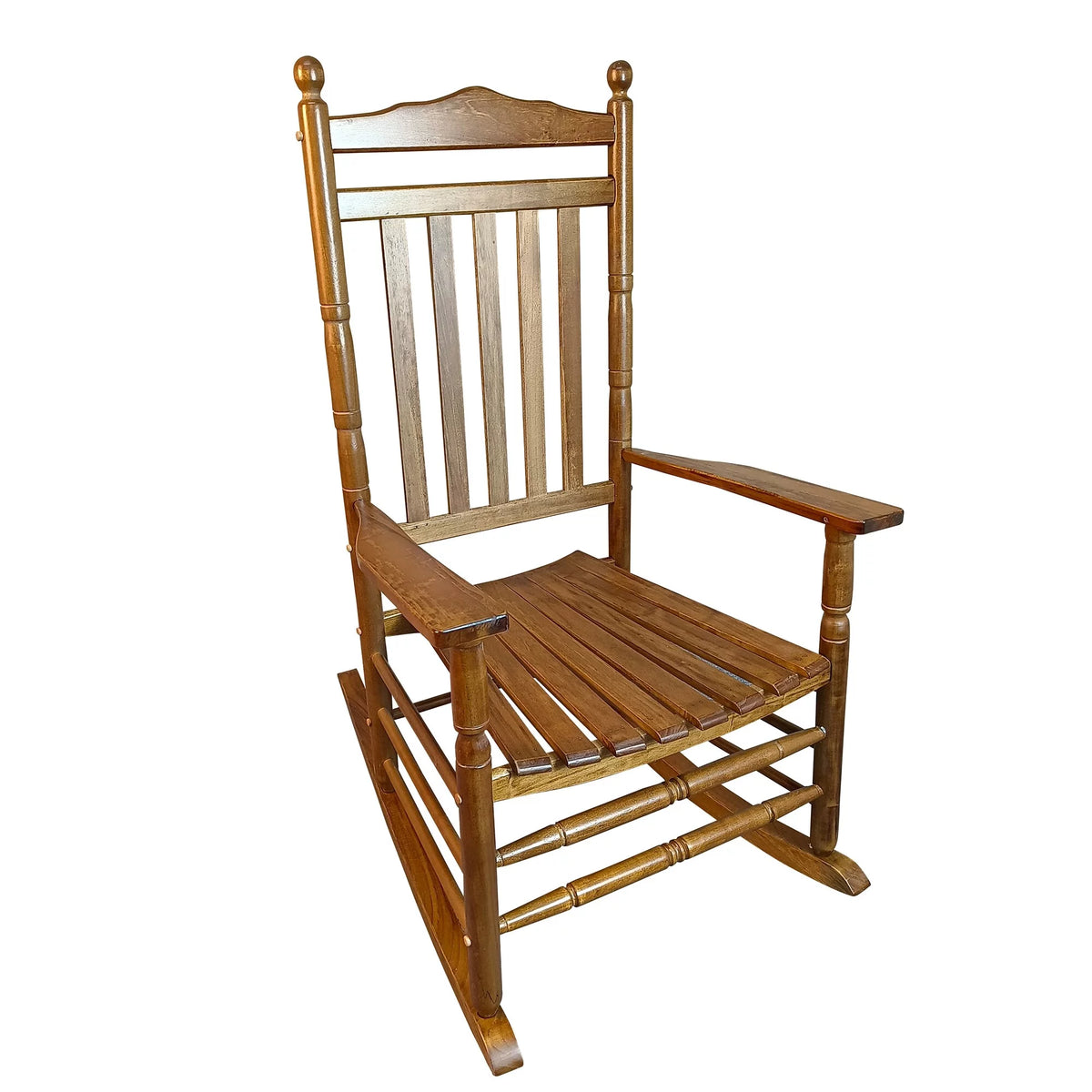 Wooden High-Back Rocking Chair S861