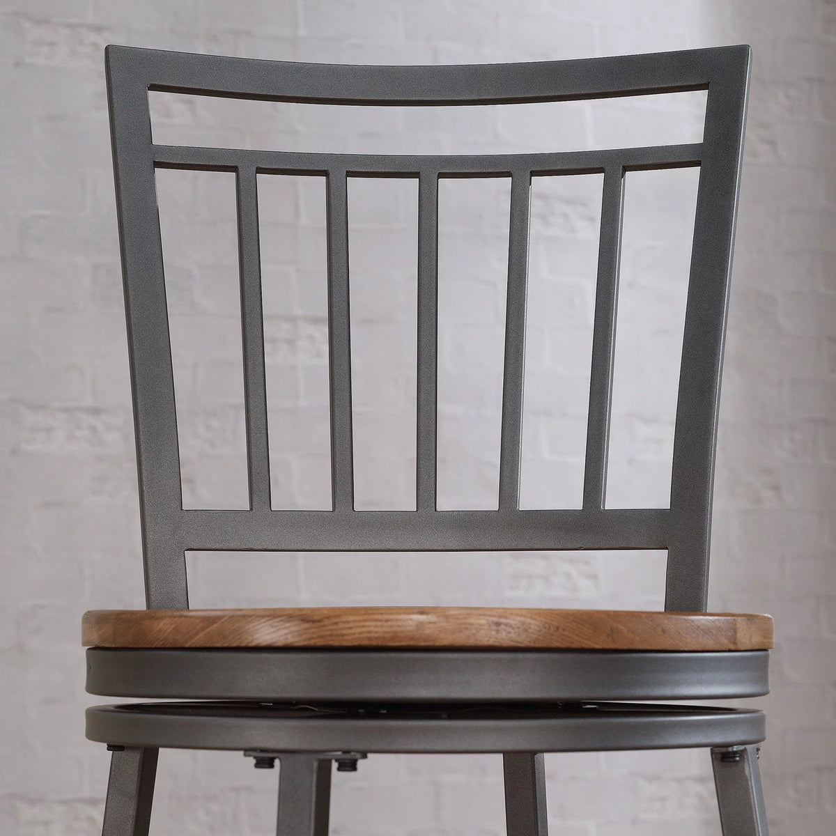 Slate Gray Golden Oak Counter Stool Y40560