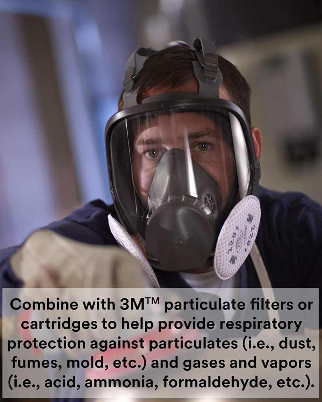 Grey Medium Full Face Mask Respirator A610