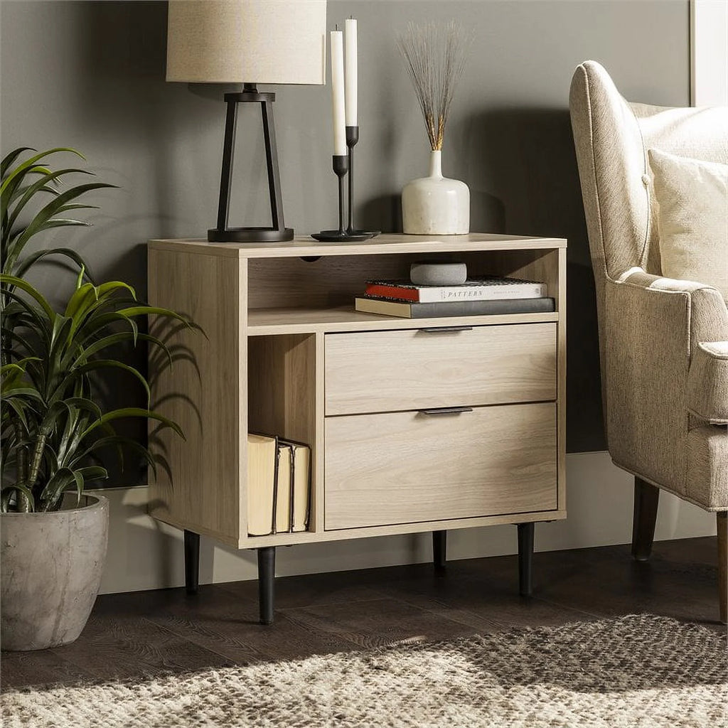 25" Birch Finish Nightstand Z8807