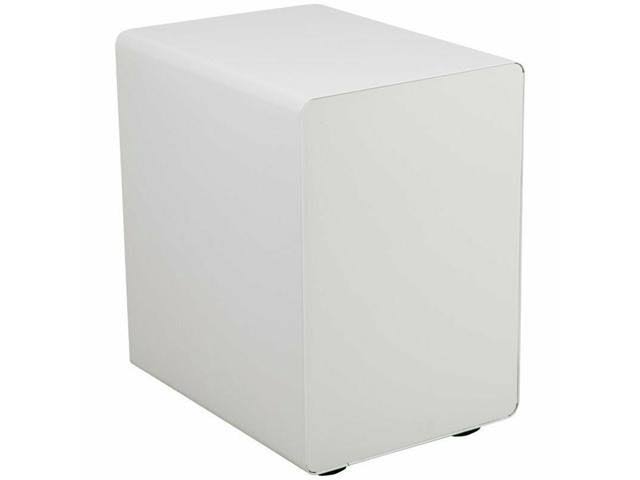 3 Drawer Mobile File Cabinet in White and Charcoal P788