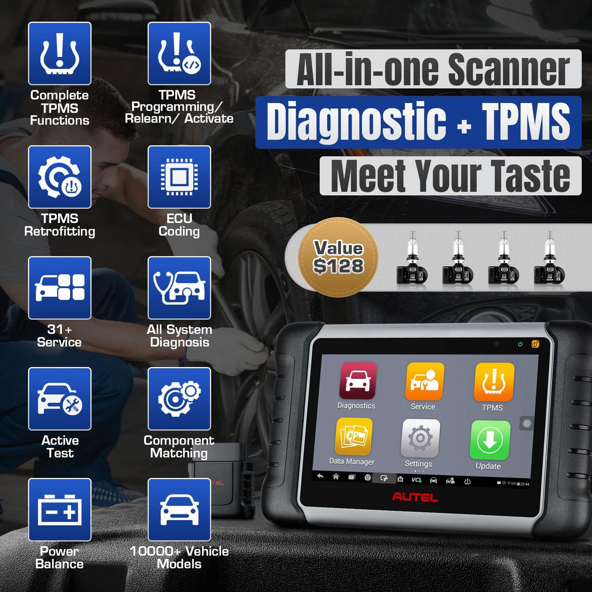 Bi-Directional Control 31+ Service All System Diagnostics Scanner P485569