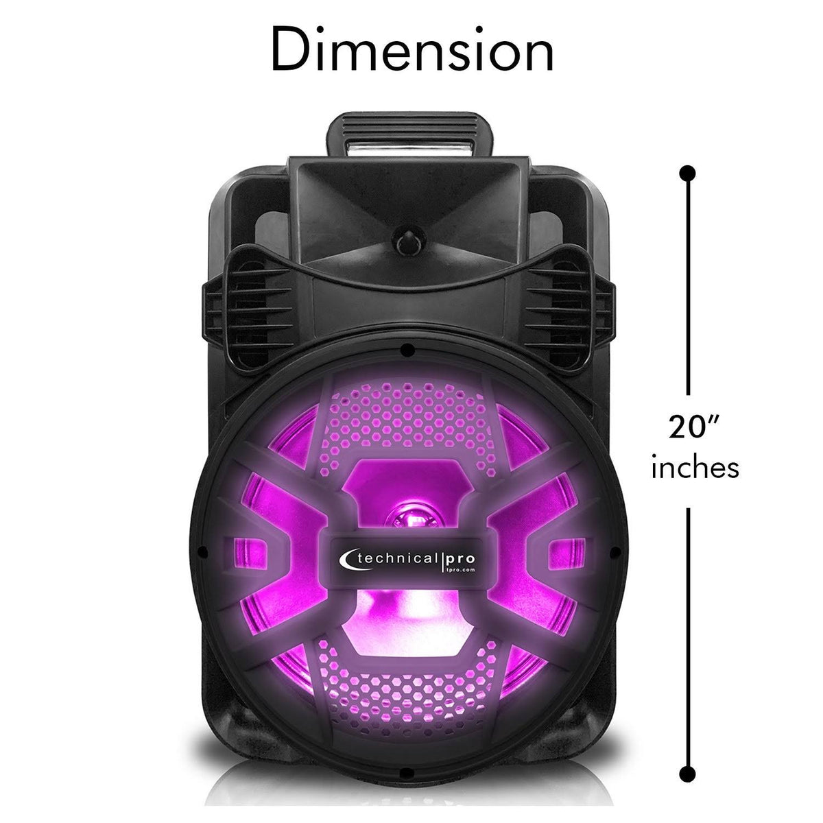 Rechargeable Bluetooth LED Speaker with USB/SD Card & FM Radio F87247