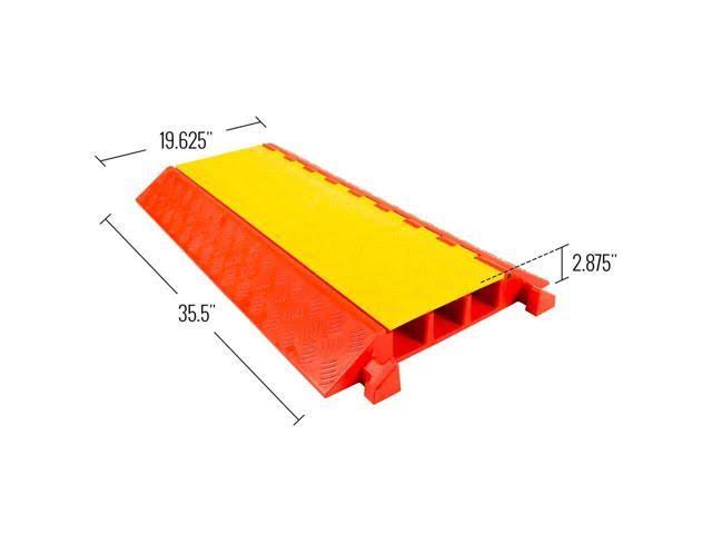 3-Channel Heavy Duty Modular Cable Ramp Protector J921