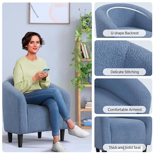Sherpa Barrel Chairs Set of 2 T17523