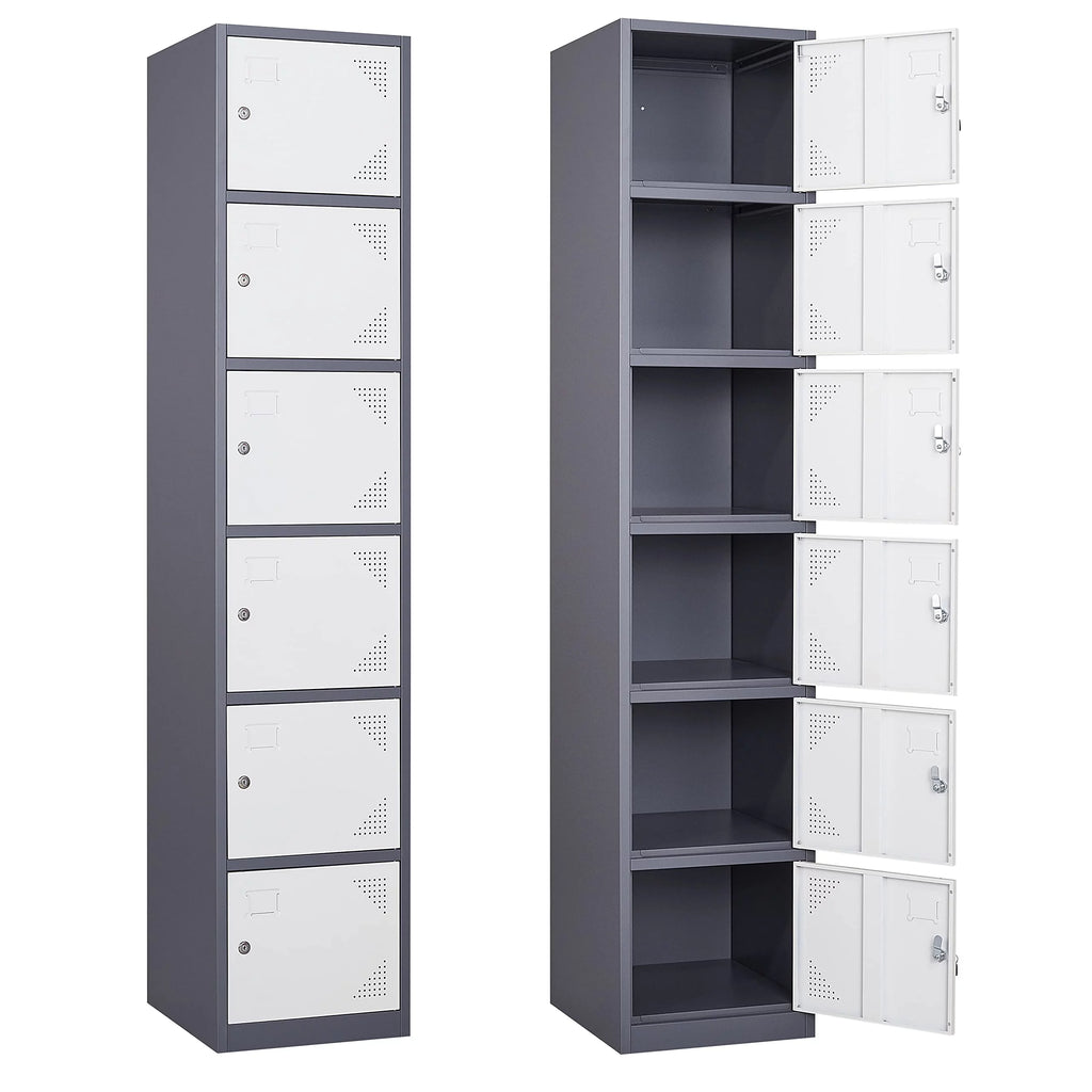 Metal Locker with 6 Doors Y38018