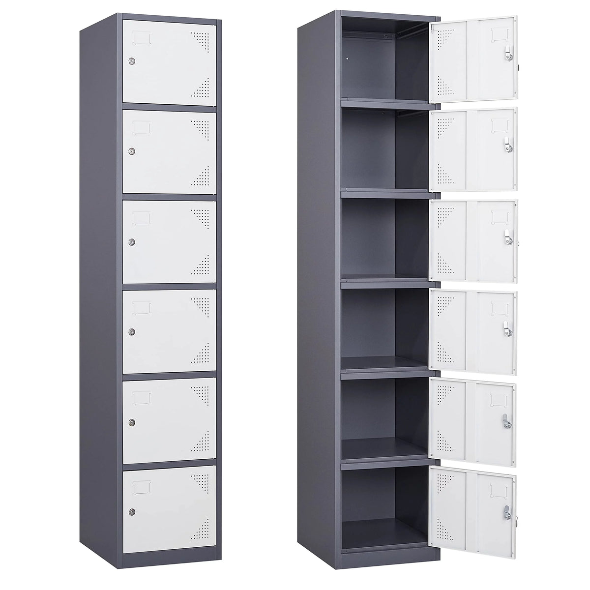 Metal Locker with 6 Doors Y38018