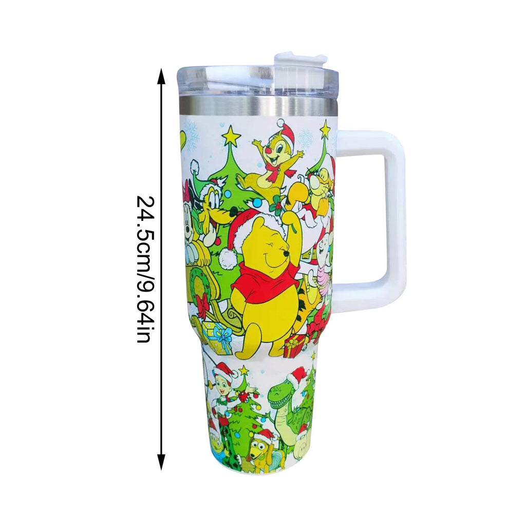 40 oz Insulated Stainless Steel Tumbler with Handle and Lid O16920