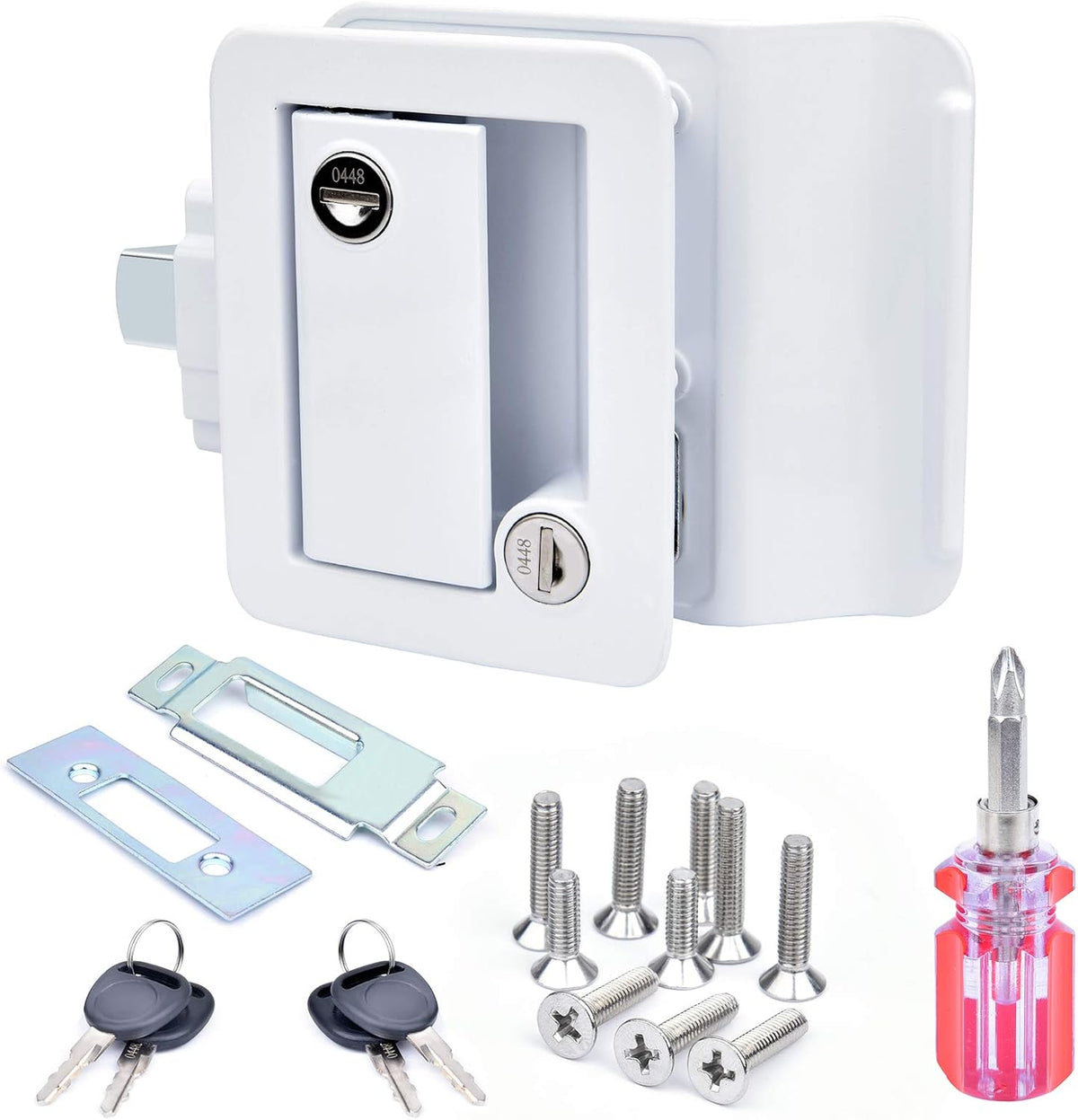 2-Pack RV Door Locks with Paddle Deadbolt P3136