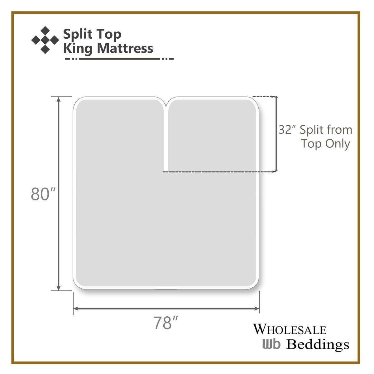 Split Top King Fitted Sheets Bamboo Hybrid I550