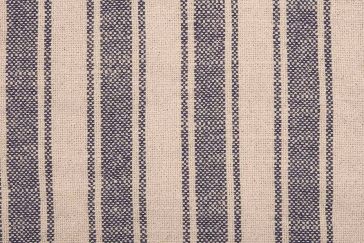 Blue Ticking Stripe Quilt, California King V337