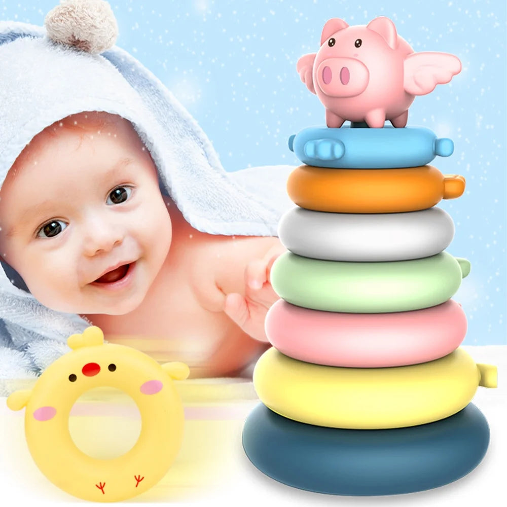 7 Pcs Soft Stacking Rings Toy S350