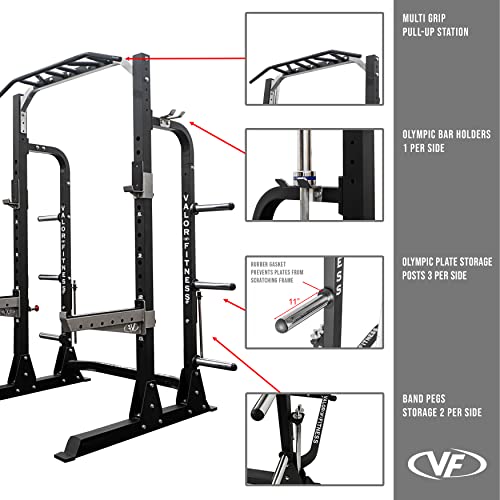 Half Rack Squat Machine with Pull Up Station Y6879