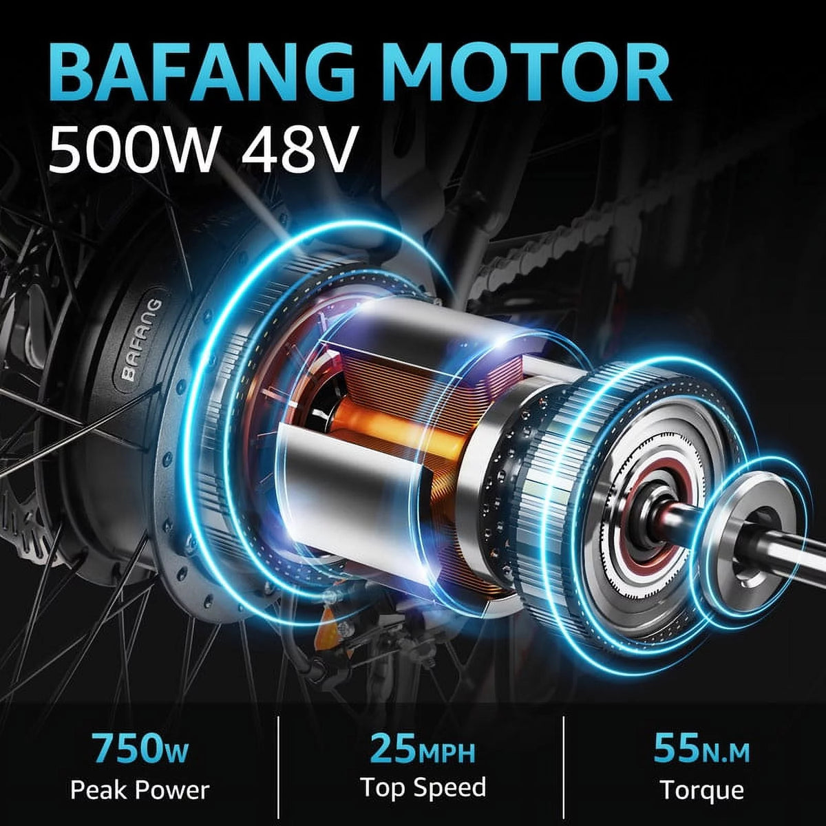 27.5" Electric Bike 500W 48V 12AH Step-Thru D74684