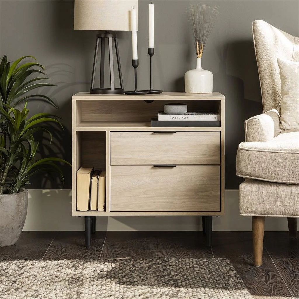 25" Birch Finish Nightstand Z8807