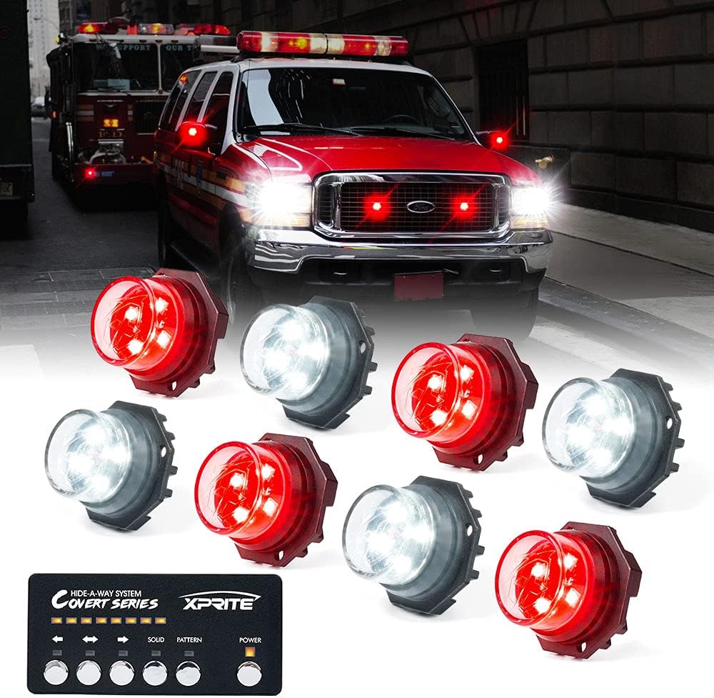 Amber Green LED Strobe Lights Kit 6PCS M556922