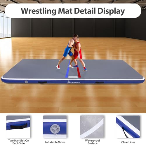 Gray Inflatable Wrestling Mat 10FT/5FT U29805