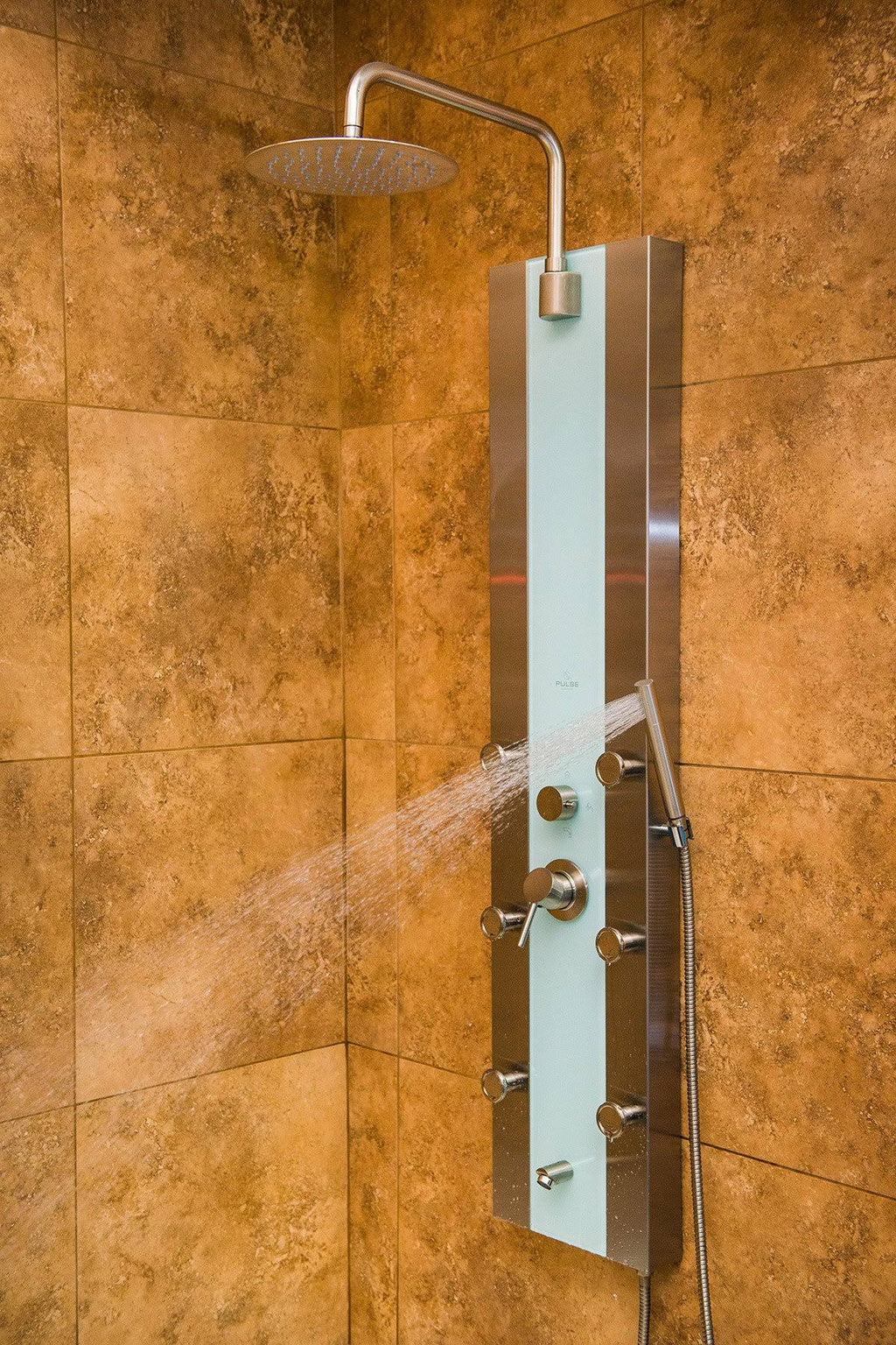 White Glass Shower Panel A2047