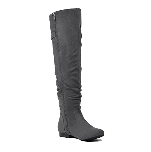 Women's Suede Over The Knee Thigh High Winter Boots G68841