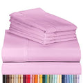 Light Plum Full Size 6 Pieces Cooling Microfiber Sheet Set X484295