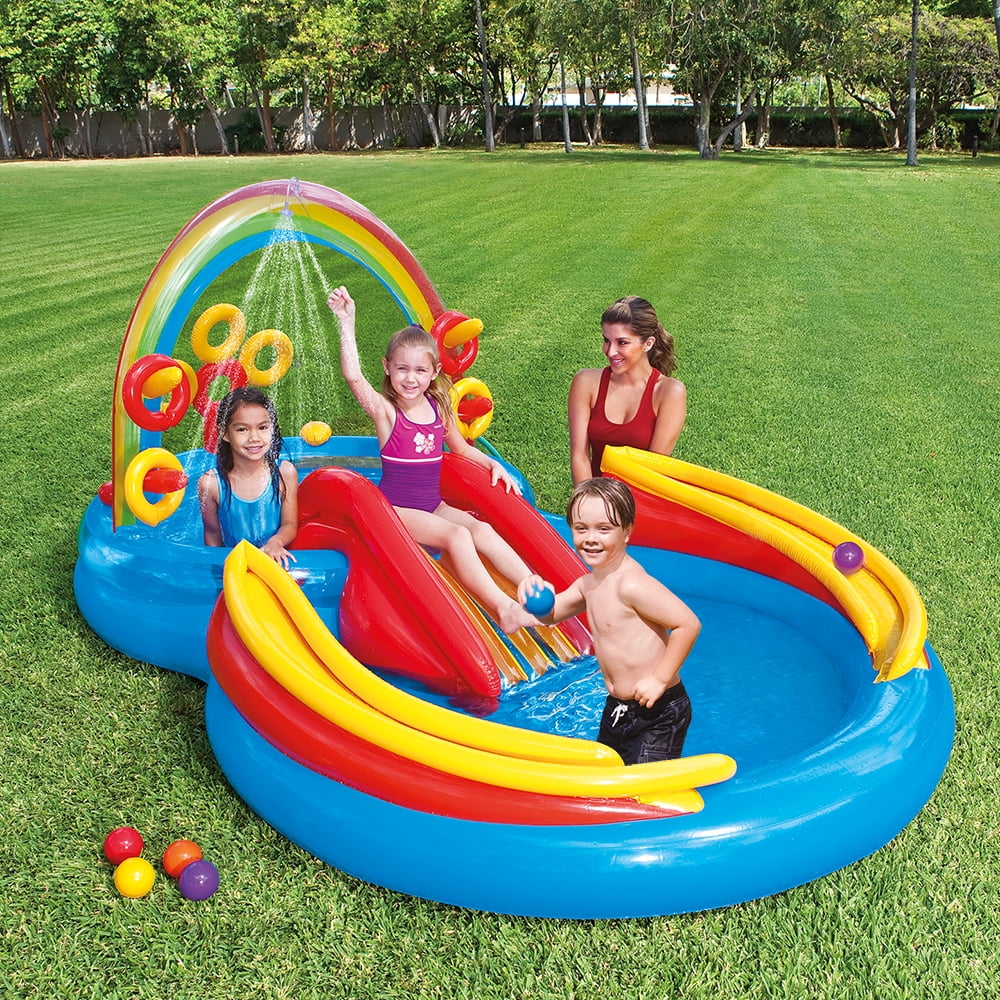 Rainbow Slide Inflatable Pool E1514
