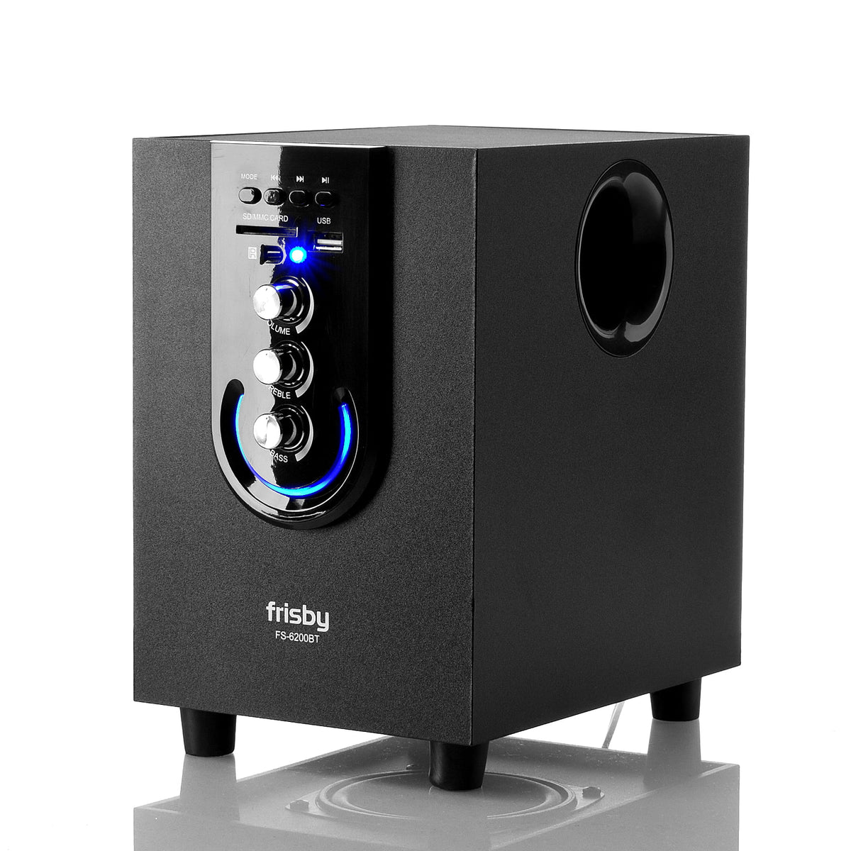 Bluetooth Wireless 2.1 CH Media Subwoofer Speaker System (3-Piece) O9754