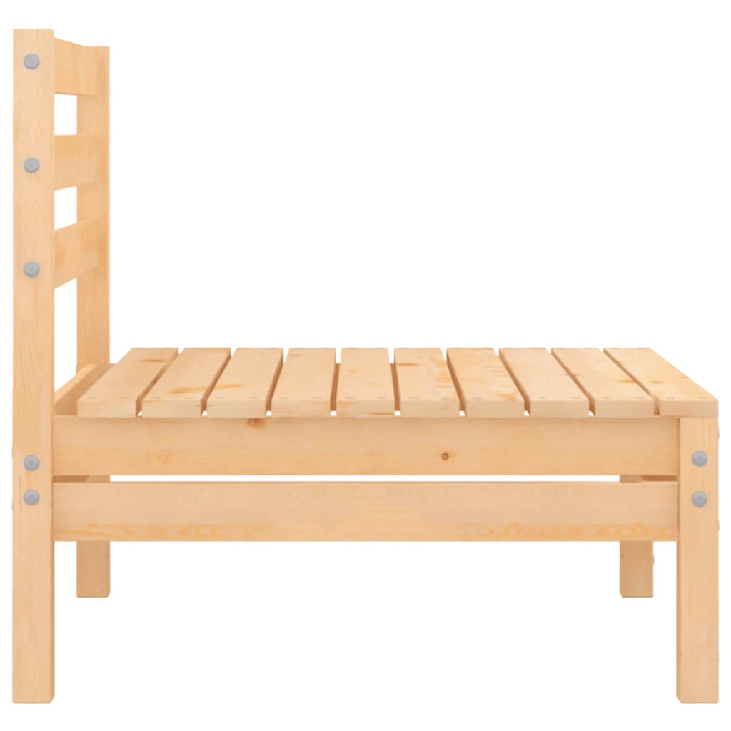 Patio Middle Sofa Solid Pinewood E556273