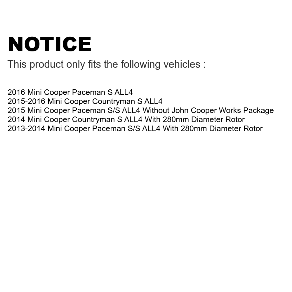 Coated Disc Brake Rotors and Semi-Metallic Pads Kit V85286