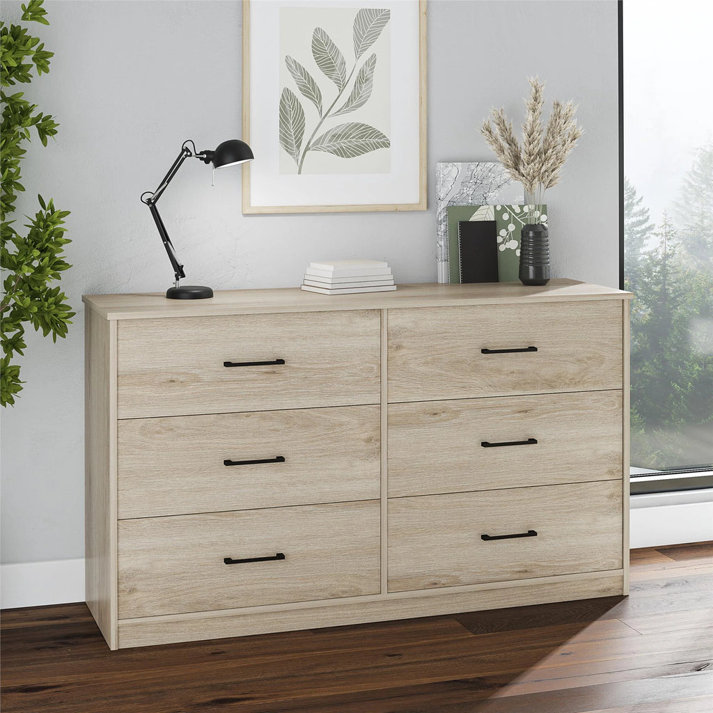 Black 6 Drawer Dresser H62985