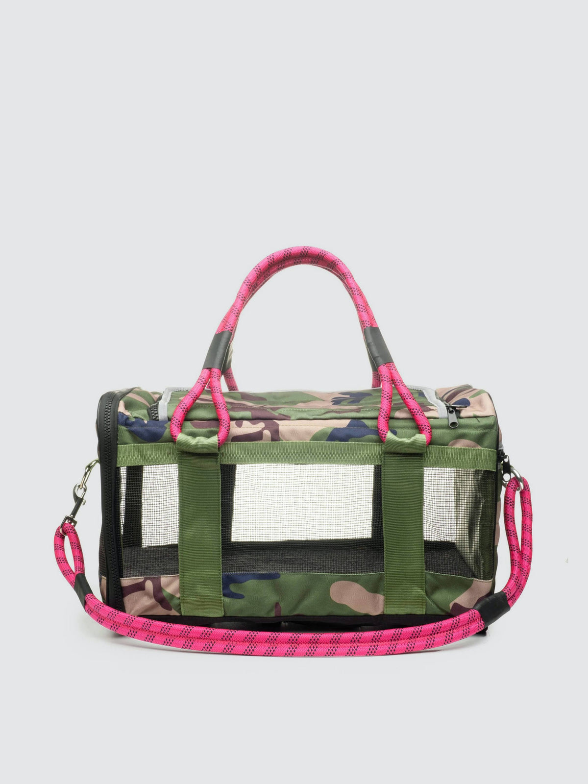 Travel Airline-Approved Dog & Cat Carrier, Camo/Magenta, Small T553