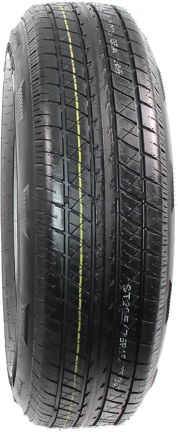2-Pack Radial Trailer Tire On Rim ST225/75R15 15 LRD 6 Lug Silver Modular Wheel B40662