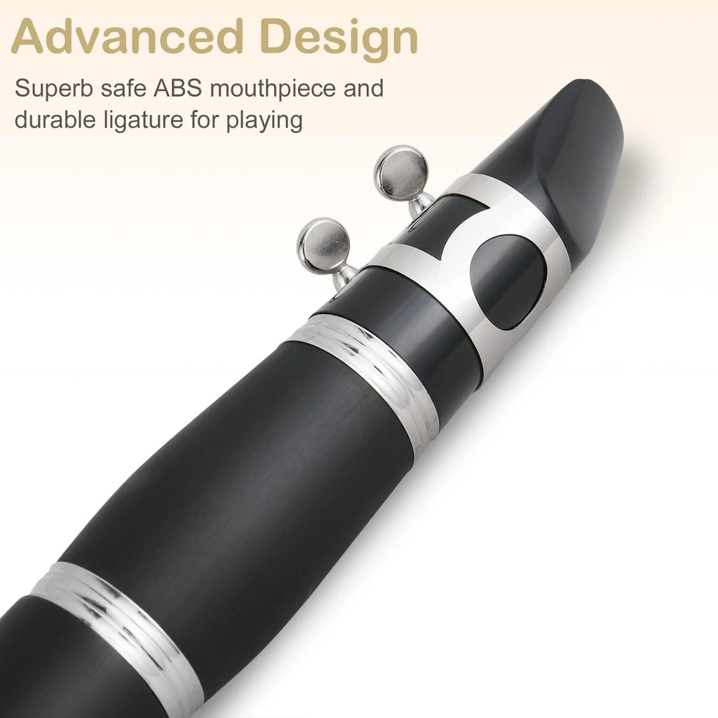 Nickel-plated Bakelite Black Bb Clarinet H263