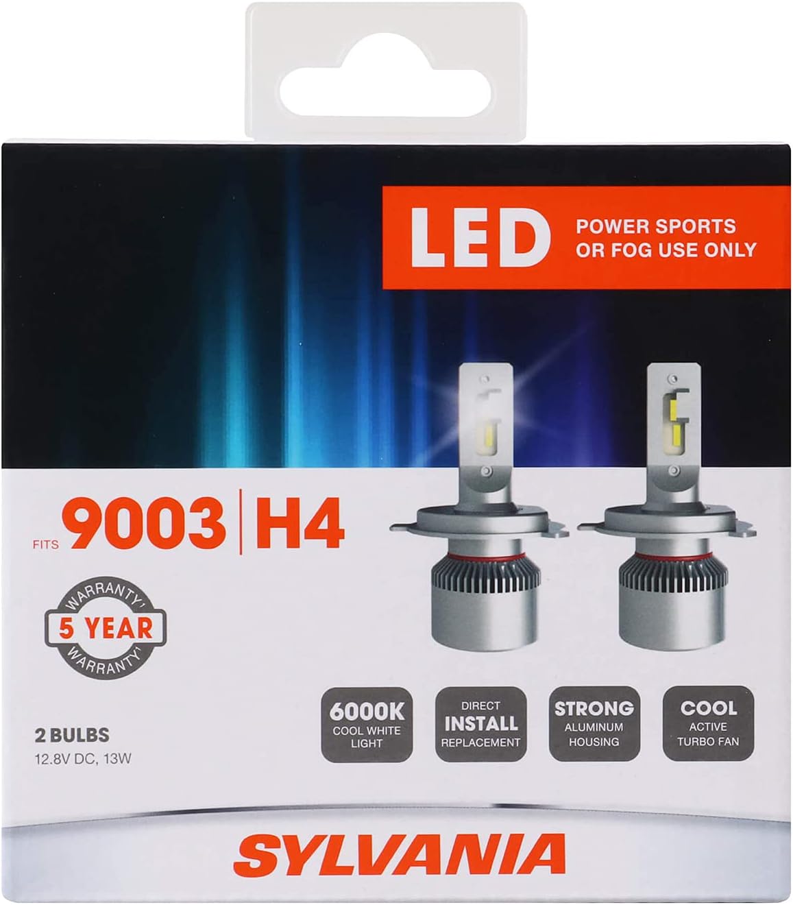 9003 6000K LED Powersport Vehicle Headlight Replacement Bulbs S678