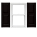 Black Raised Panel Vinyl Shutter, 1 Pair, 14.75 x 59 Q923