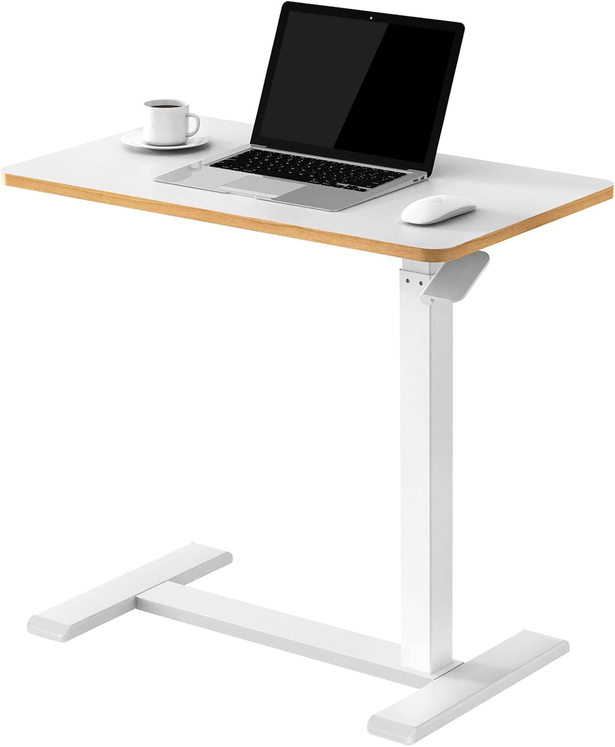 Mobile Standing Desk Height Adjustable Sit-Stand Pneumatic Laptop Desk U858757