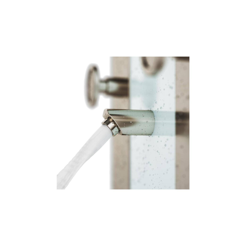 White Glass Shower Panel A2047