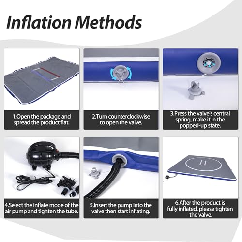 Gray Inflatable Wrestling Mat 10FT/5FT U29805
