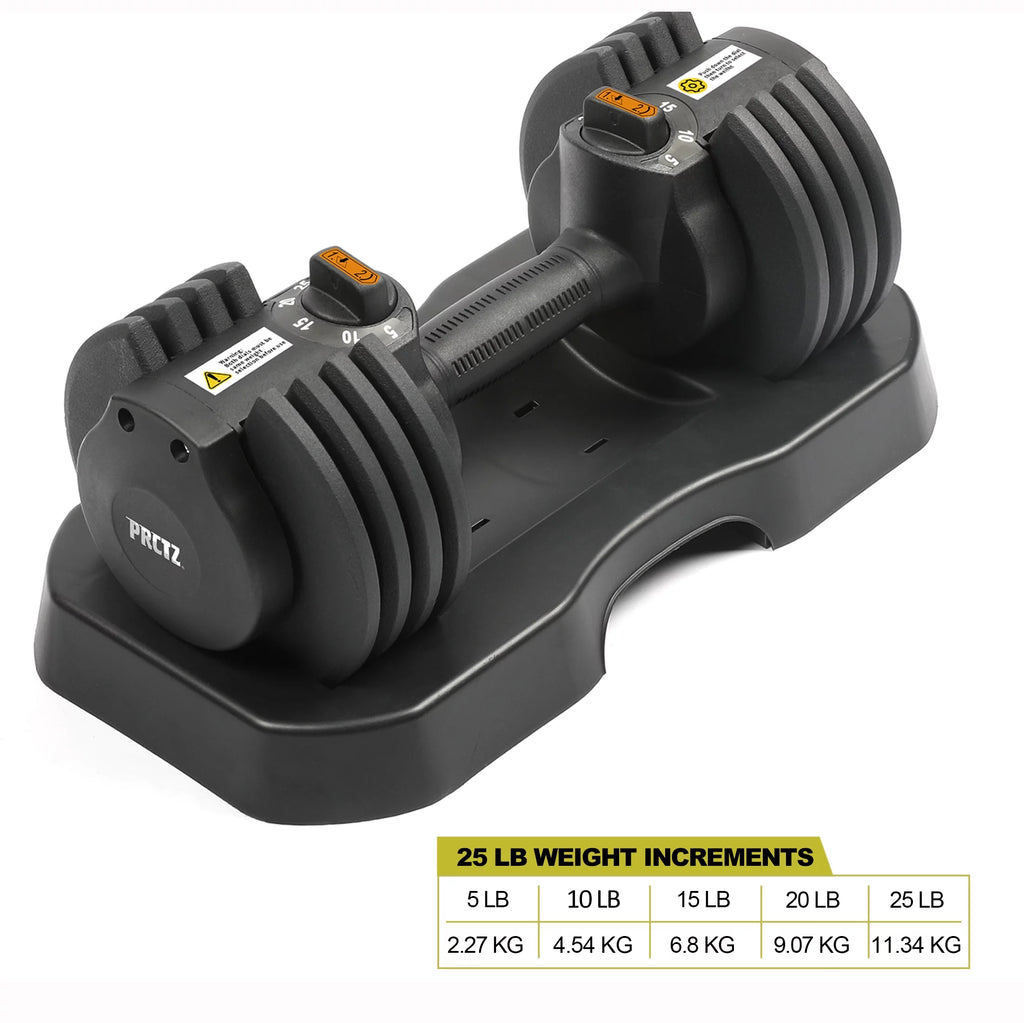 10-30lb Adjustable Dumbbell Pair with Stand V191