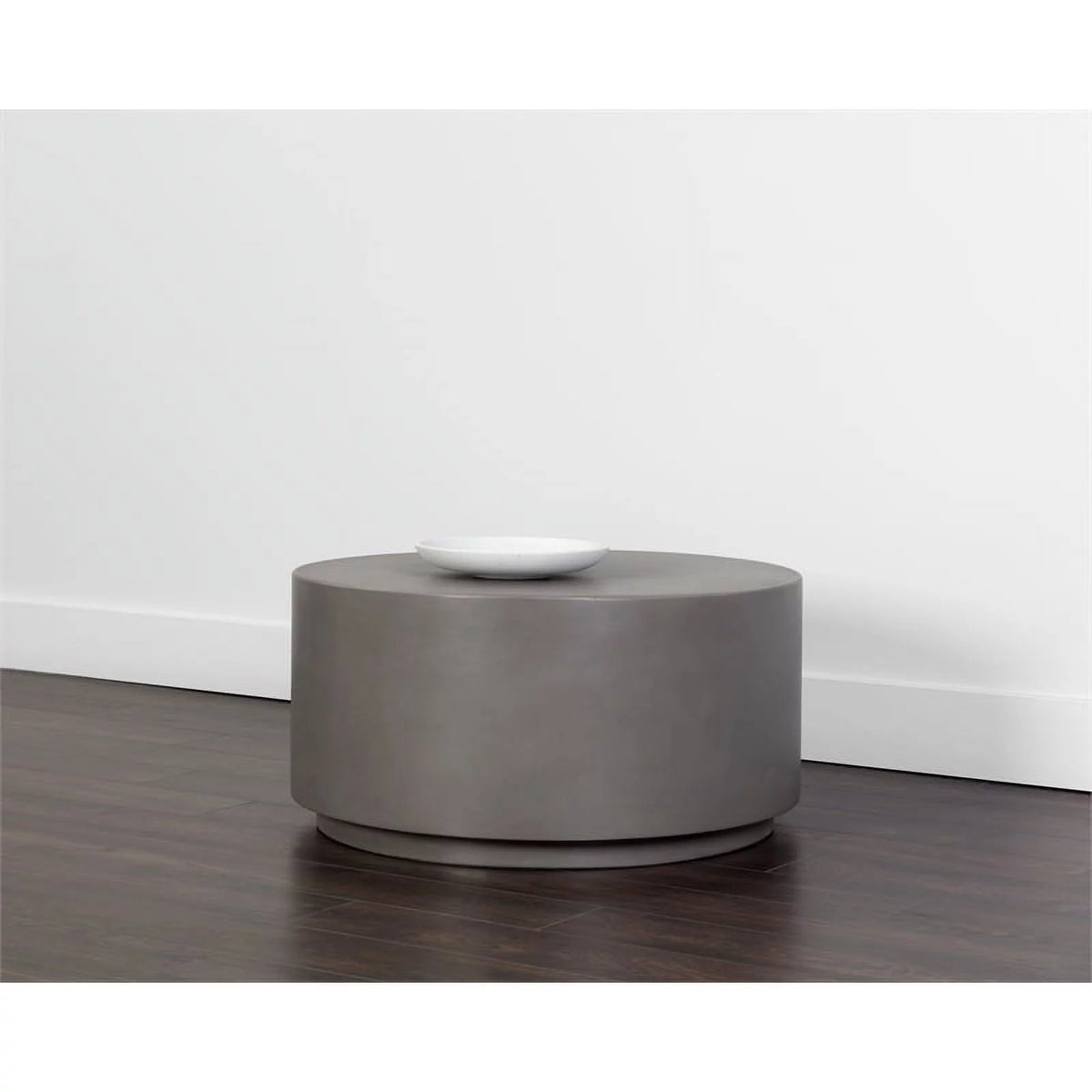 Dark Gray Round Ceramic Coffee Table F475