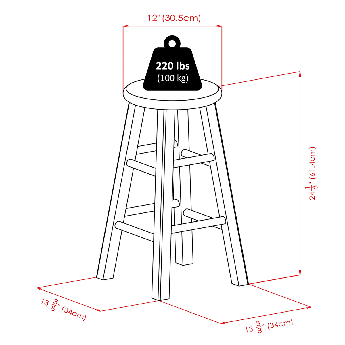 24" Counter Stool A443578