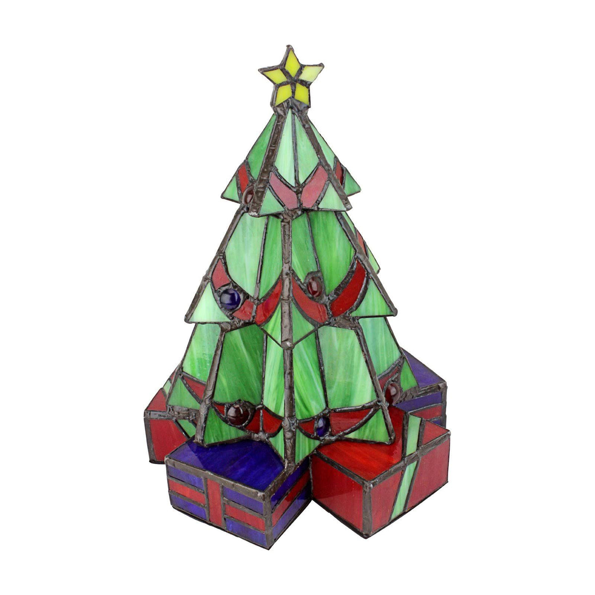 Stained Glass Christmas Tree Lamp D819